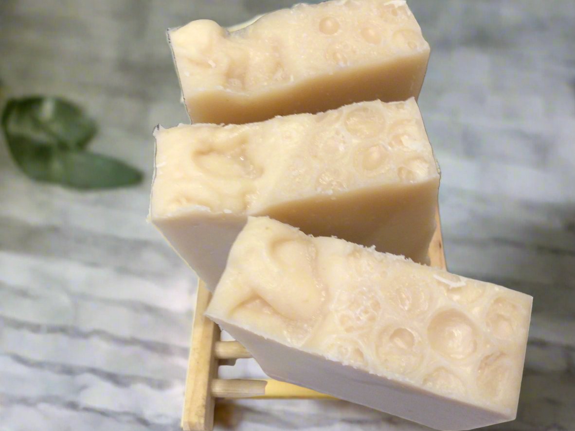 figjam honey and oats handmade soap