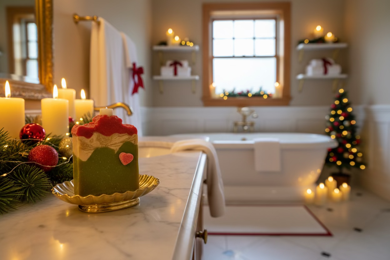 Grinch colour themed Soap