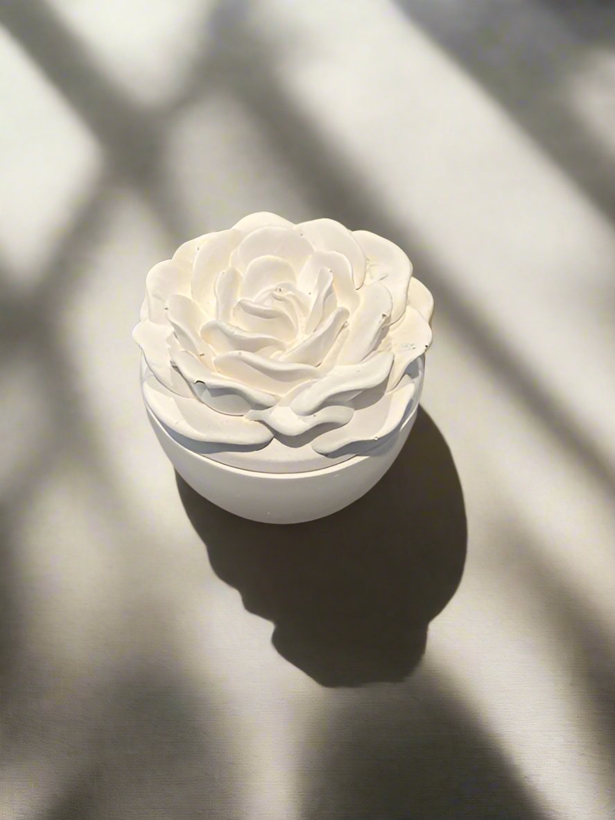 rose candle jar