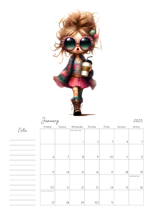 2025 Figjam Calendar