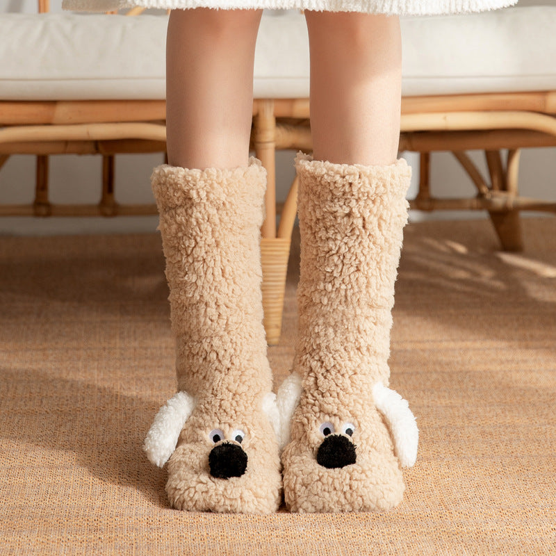 Puppy Socks for Adults - non slip bottom