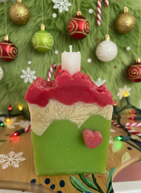 Grinch colour themed Soap