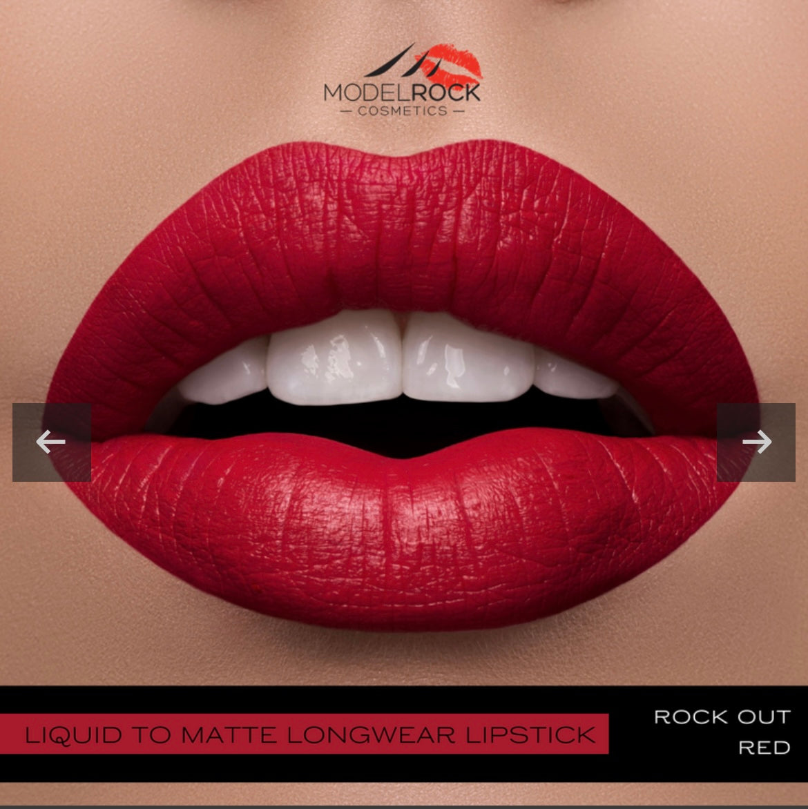 Model Rock Matt liquid lipstick