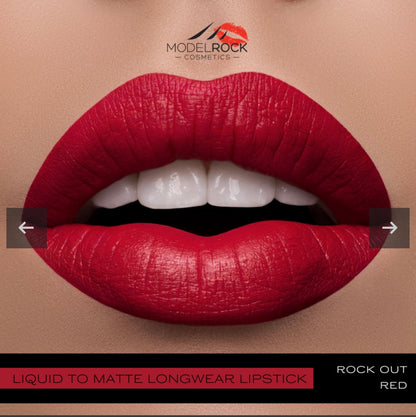 Model Rock Matt liquid lipstick