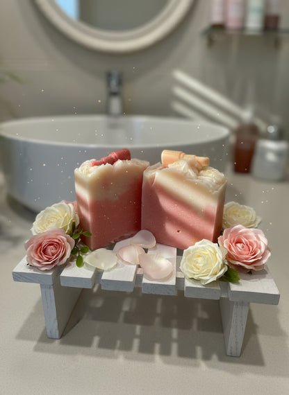 roses and geranium soap bars 