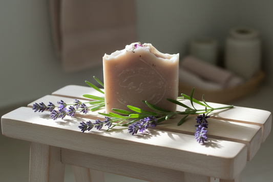 Bar of lavender soap