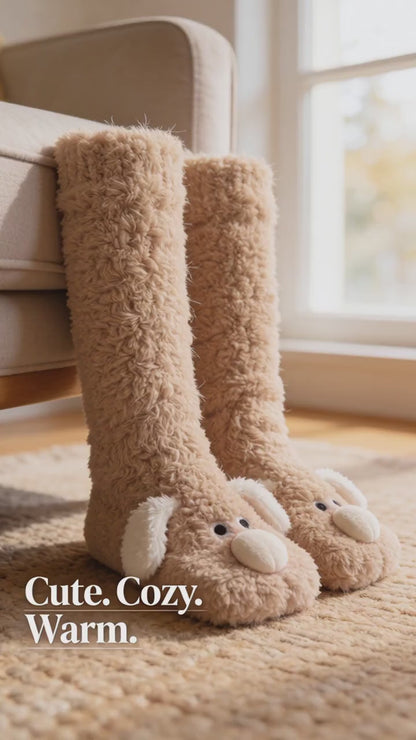 Puppy Socks for Adults - non slip bottom